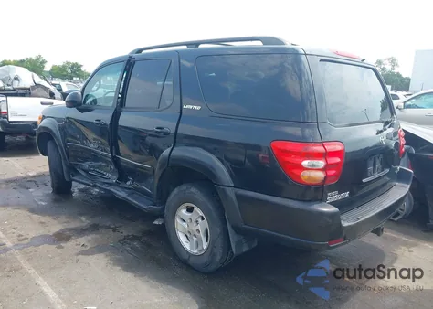 2002 Toyota Sequoia Limited V8 из США, поврежденный, VIN 5TDZT38A32S092752